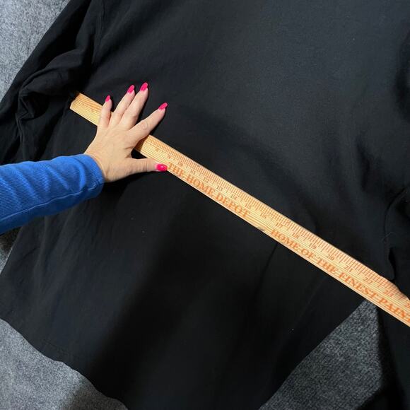 Carhartt Henley T Shirt Mens Sz Large Black Logo Pocket Casual Outdoor Workwear - Picture 6 of 9